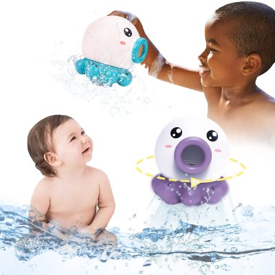 Baby Bath Water Toys Rotating Spray Octopus Baby Bathroom Shower Children's Bath Toys
