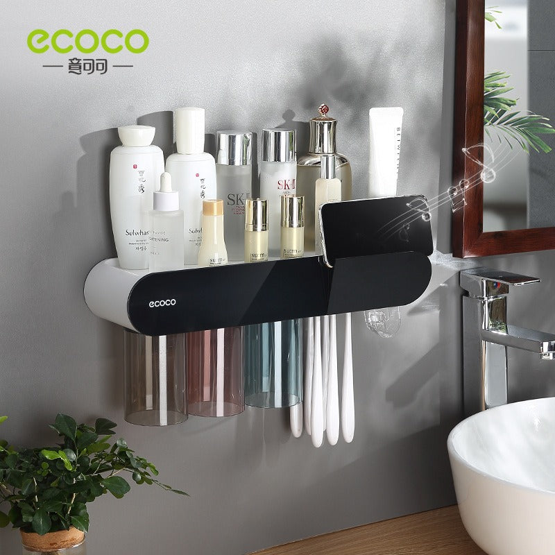 Toothbrush holder wall mounted home mouthwash cup electric non perforated dental tools, dental cylinder set holder