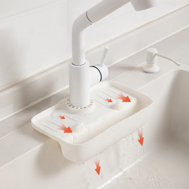 Faucet Splash Drain Rack Sink Water Pad