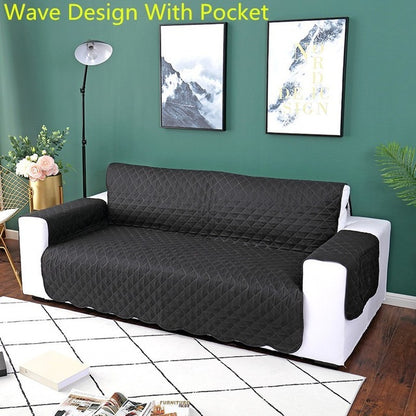 Sofa Couch Cover Chair Throw Pet Dog Kids Mat Furniture Protector Reversible Removable Armrest Slipcovers 1/2/3 Seat